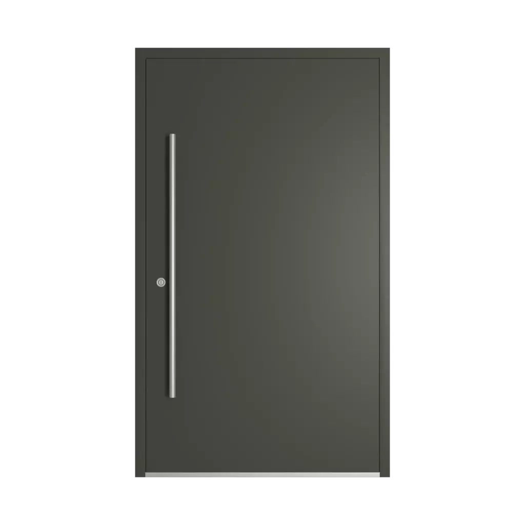RAL 6006 Olive gris portes-dentree modeles dindecor 6132-black  