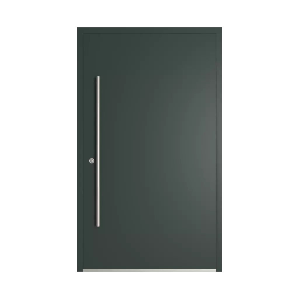 RAL 6012 Vert noir des-produits portes-dentree-en-aluminium    