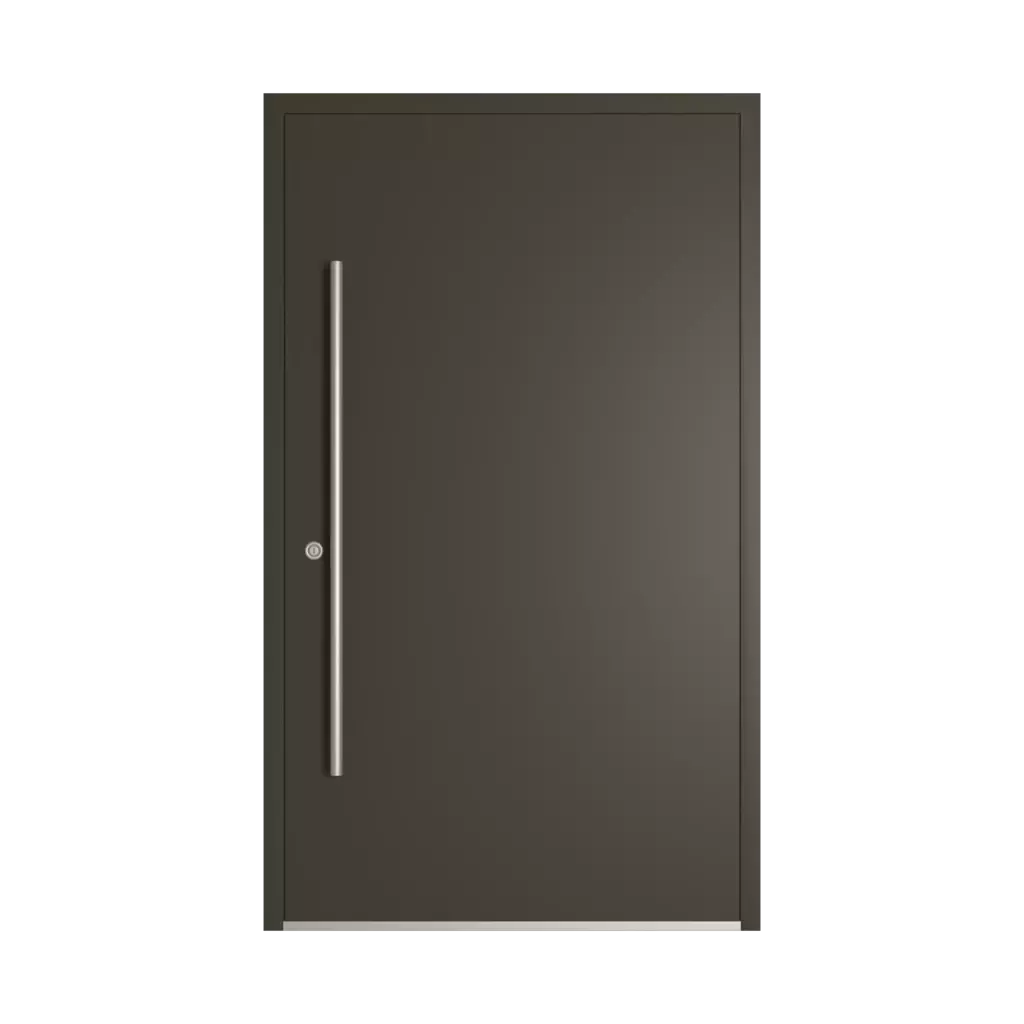 RAL 6022 Olive brun portes-dentree modeles dindecor sk06-grey  