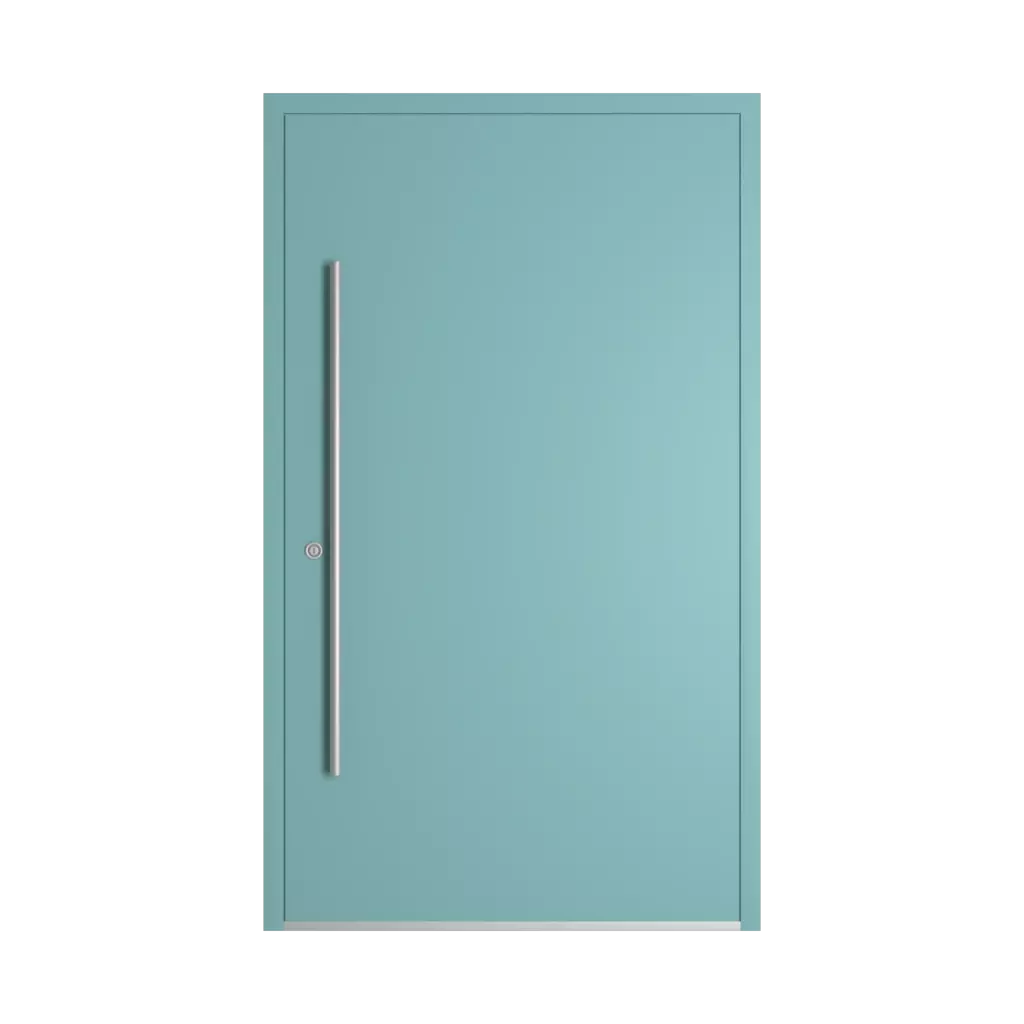 RAL 6034 Turquoise pastel portes-dentree modeles dindecor model-6129  