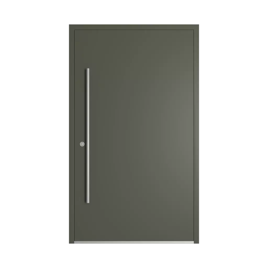 RAL 7013 Gris brun portes-dentree modeles dindecor sk06-grey  