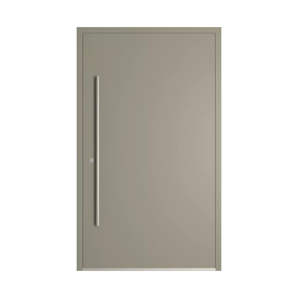 RAL 7030 Gris pierre des-produits portes-dentree-en-aluminium    