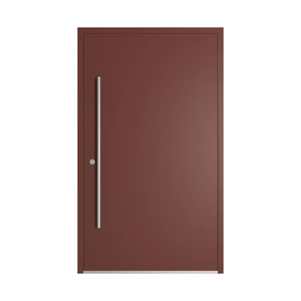 RAL 8012 Brun rouge des-produits portes-dentree-en-aluminium    