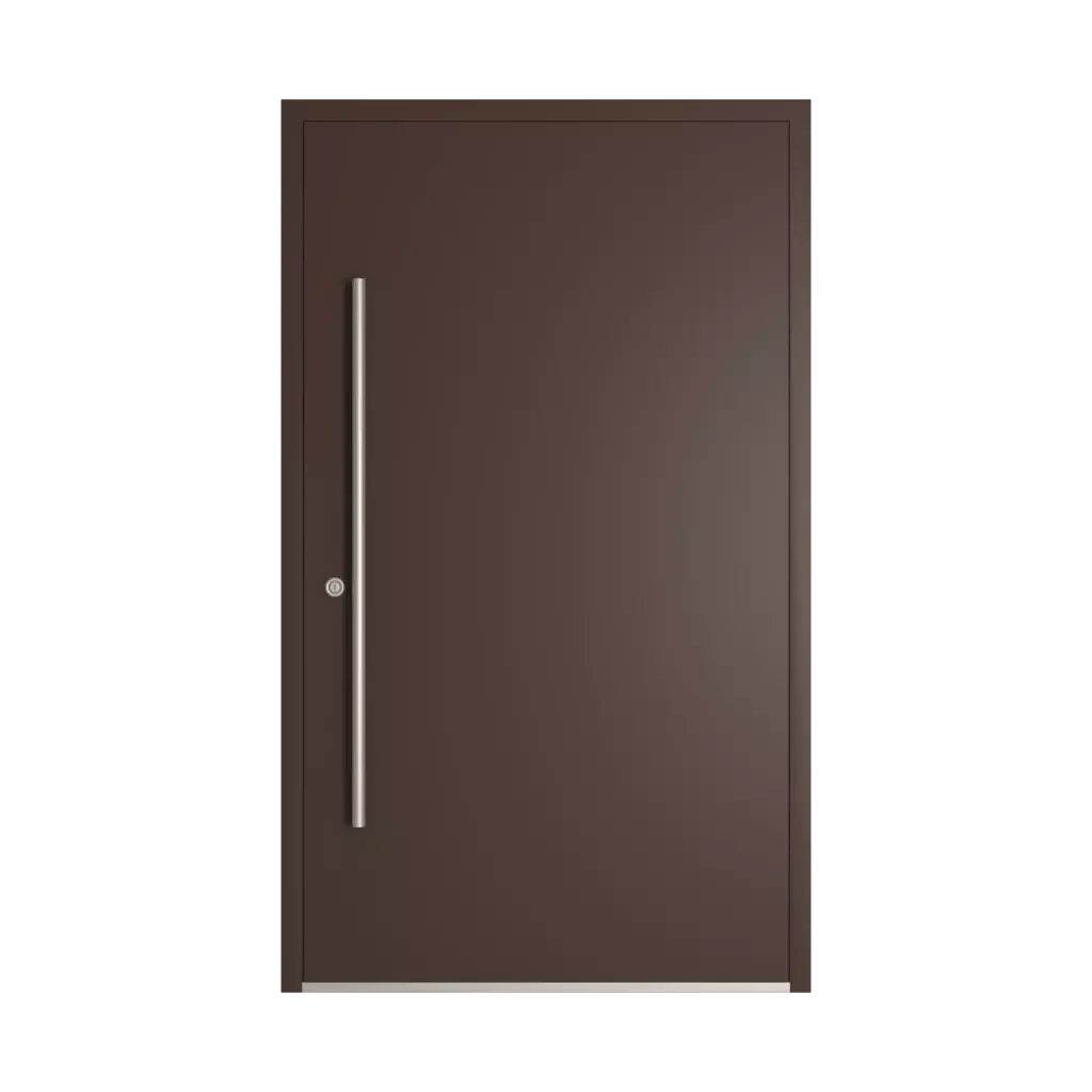 RAL 8017 Brun chocolat des-produits portes-dentree-en-aluminium    