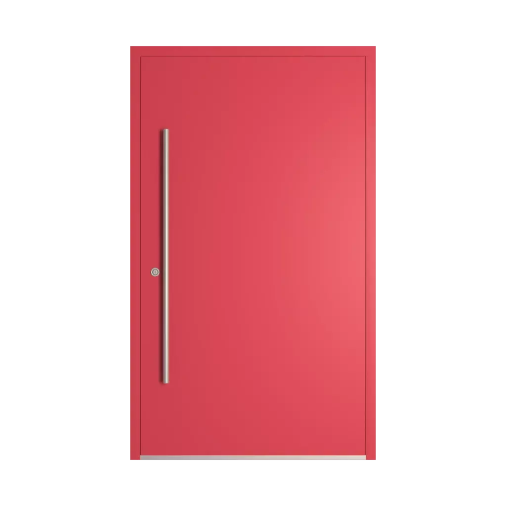 RAL 3018 Rouge fraise des-produits portes-dentree-en-aluminium    