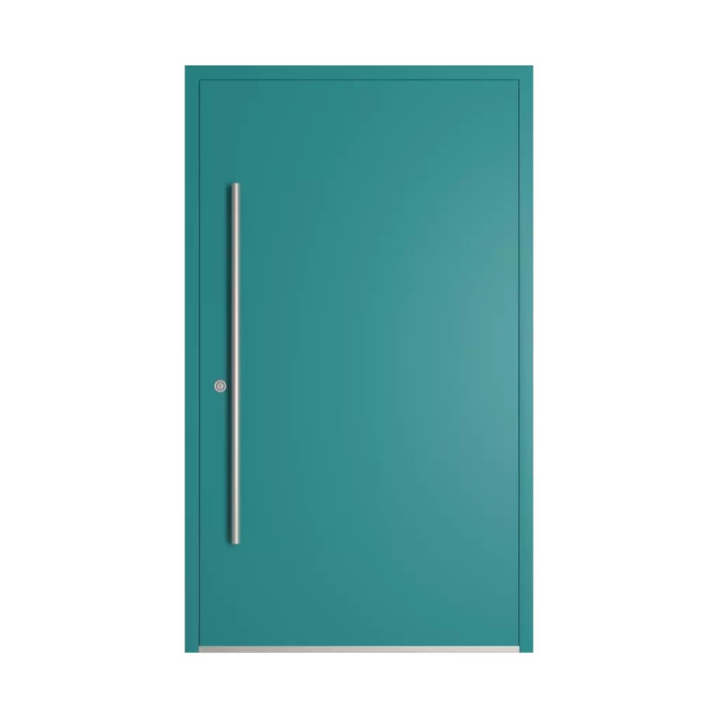 RAL 5018 Bleu turquoise des-produits portes-dentree-en-aluminium    