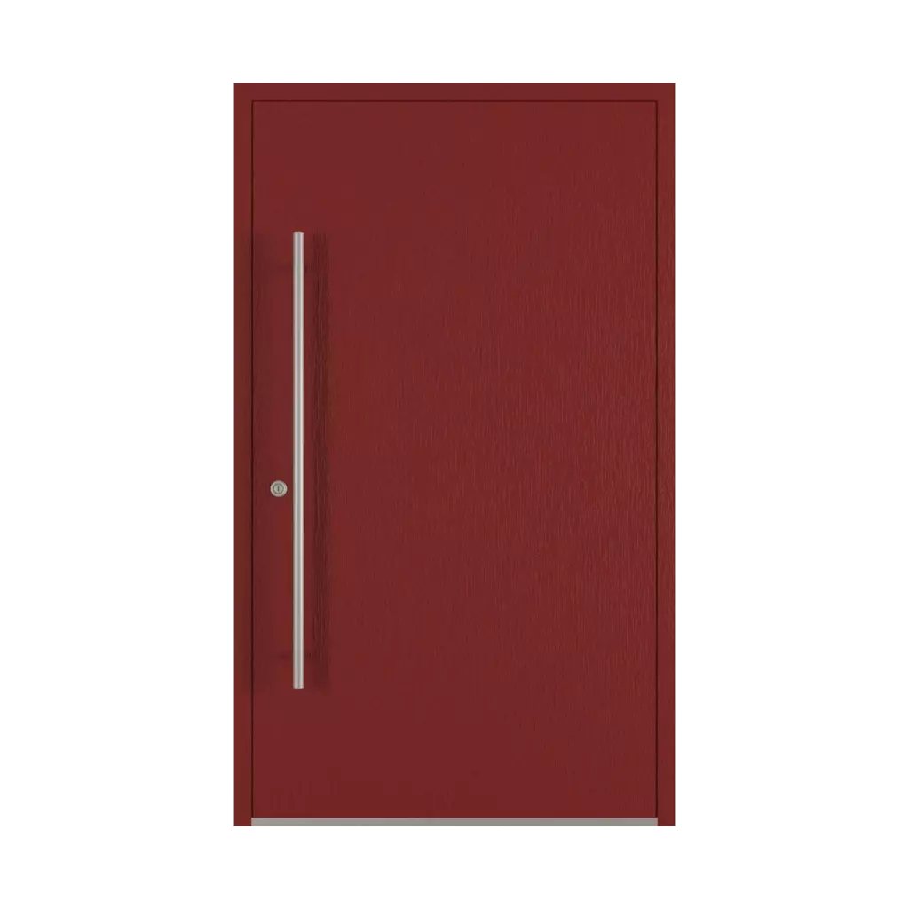 Rouge foncé portes-dentree modeles dindecor model-6123  