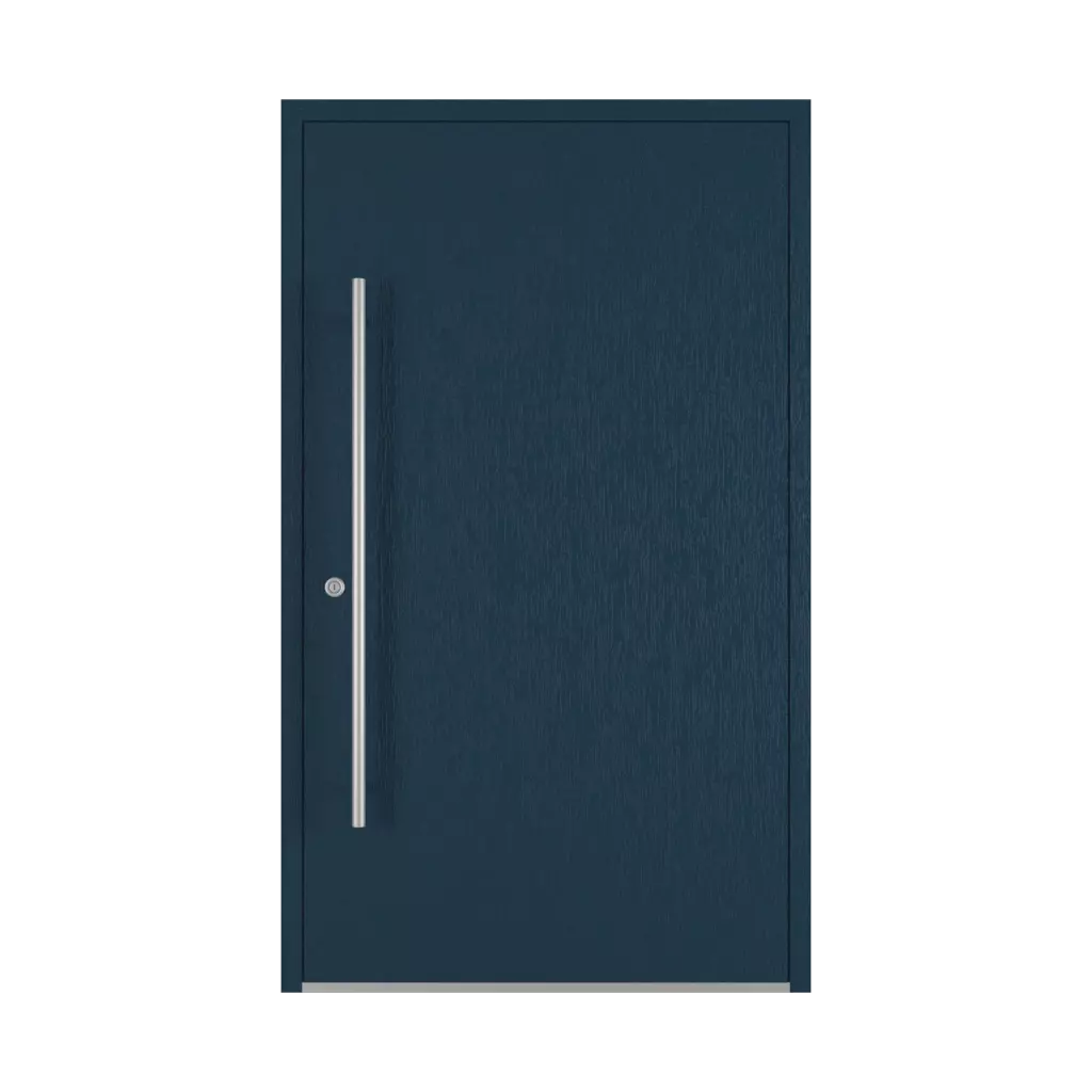 Bleu acier portes-dentree modeles dindecor model-6129  