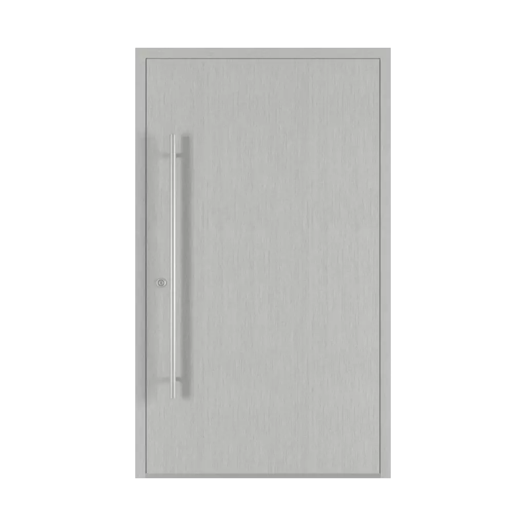 Aluminium brossé portes-dentree modeles dindecor model-6123  