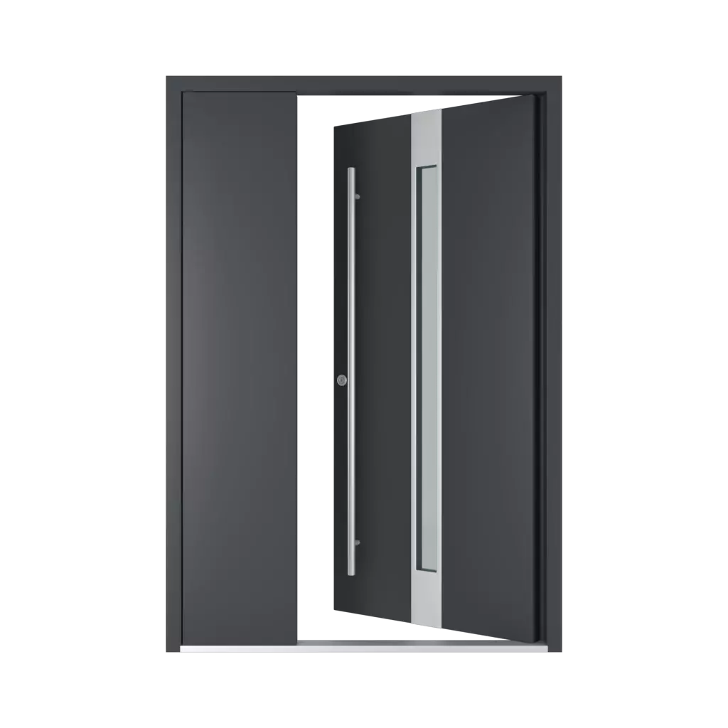 Ouverture gauche vers l’intérieur portes-dentree modeles dindecor 6132-black  