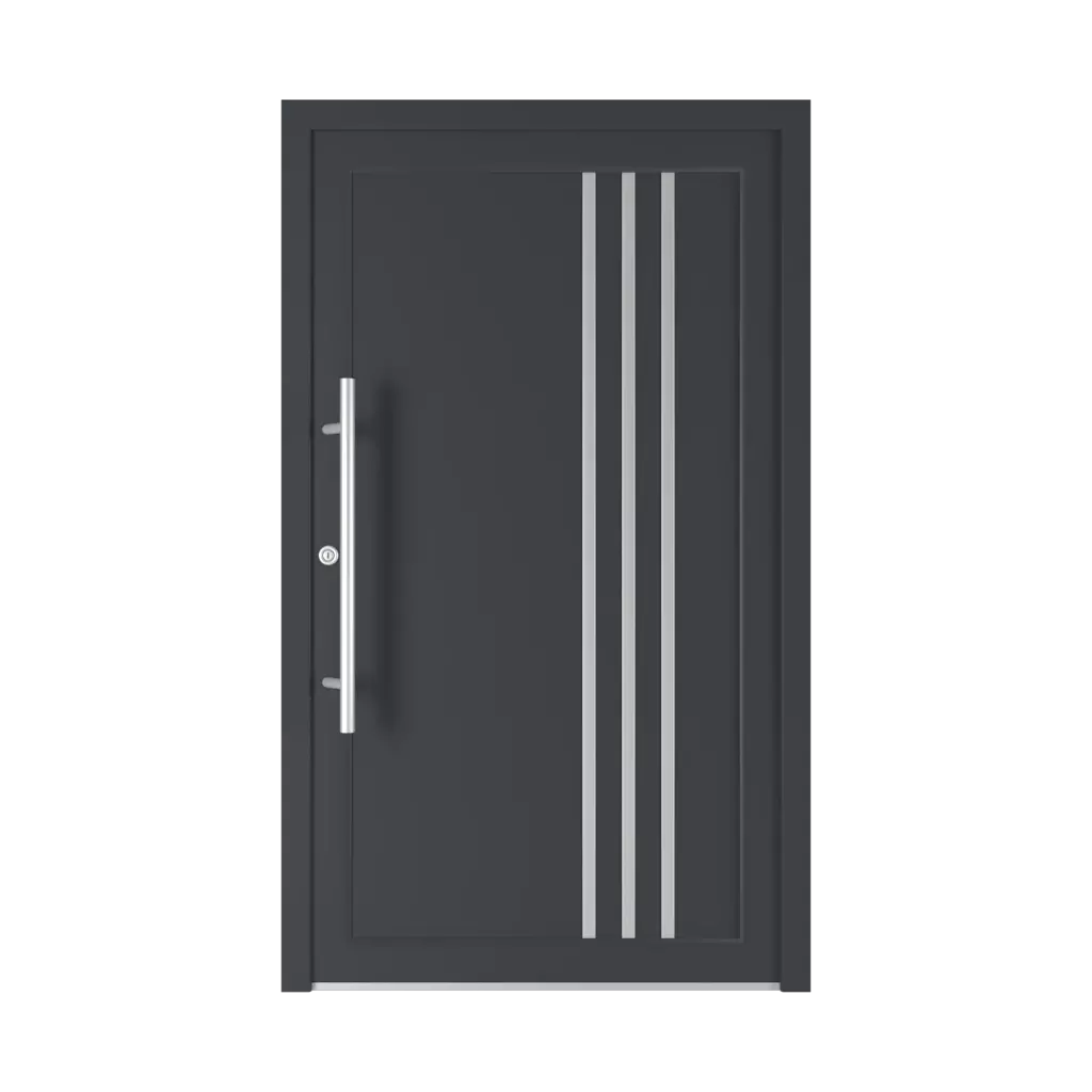 6029 PVC ✨ portes-dentree couleurs-des-portes couleurs-ral ral-7030-gris-pierre 