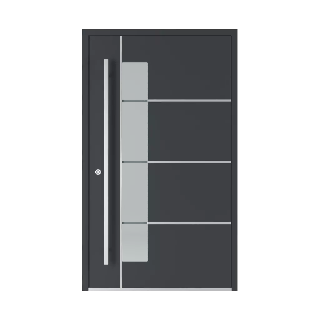 Model 6100 des-produits portes-dentree-en-aluminium    