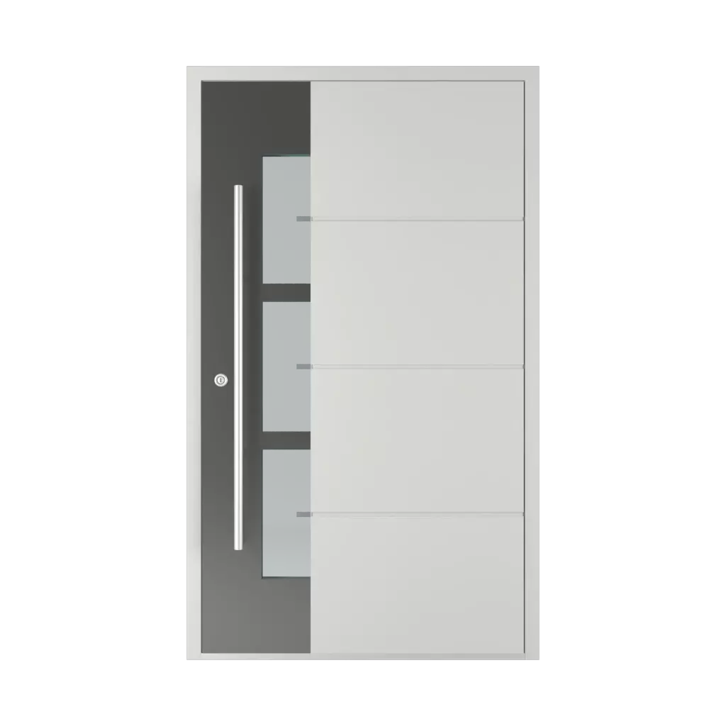 Model 6114 ✨ portes-dentree couleurs-des-portes couleurs-ral ral-7030-gris-pierre 