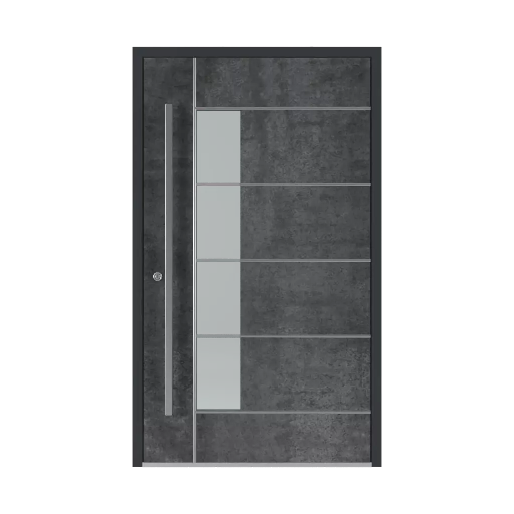 SK04 Grey 🏆 des-produits portes-dentree-en-aluminium    