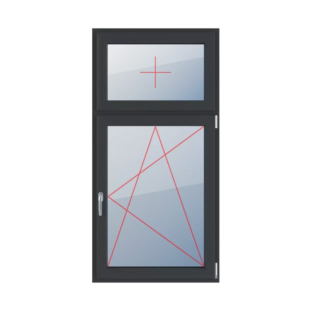 Vitrage fixe dans le châssis, inclinable et tournant à droite fenetres type-de-fenetre double-vantail division-verticale-asymetrique-30-70 vitrage-fixe-dans-le-chassis-inclinable-et-tournant-a-droite 