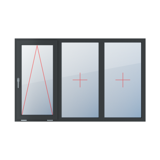 Charnière avec poignée sur le côté gauche, vitrage fixe dans le cadre, vitrage fixe dans le cadre fenetres type-de-fenetre triple-vantaux division-horizontale-symetrique-33-33-33 charniere-avec-poignee-sur-le-cote-gauche-vitrage-fixe-dans-le-cadre-vitrage-fixe-dans-le-cadre 