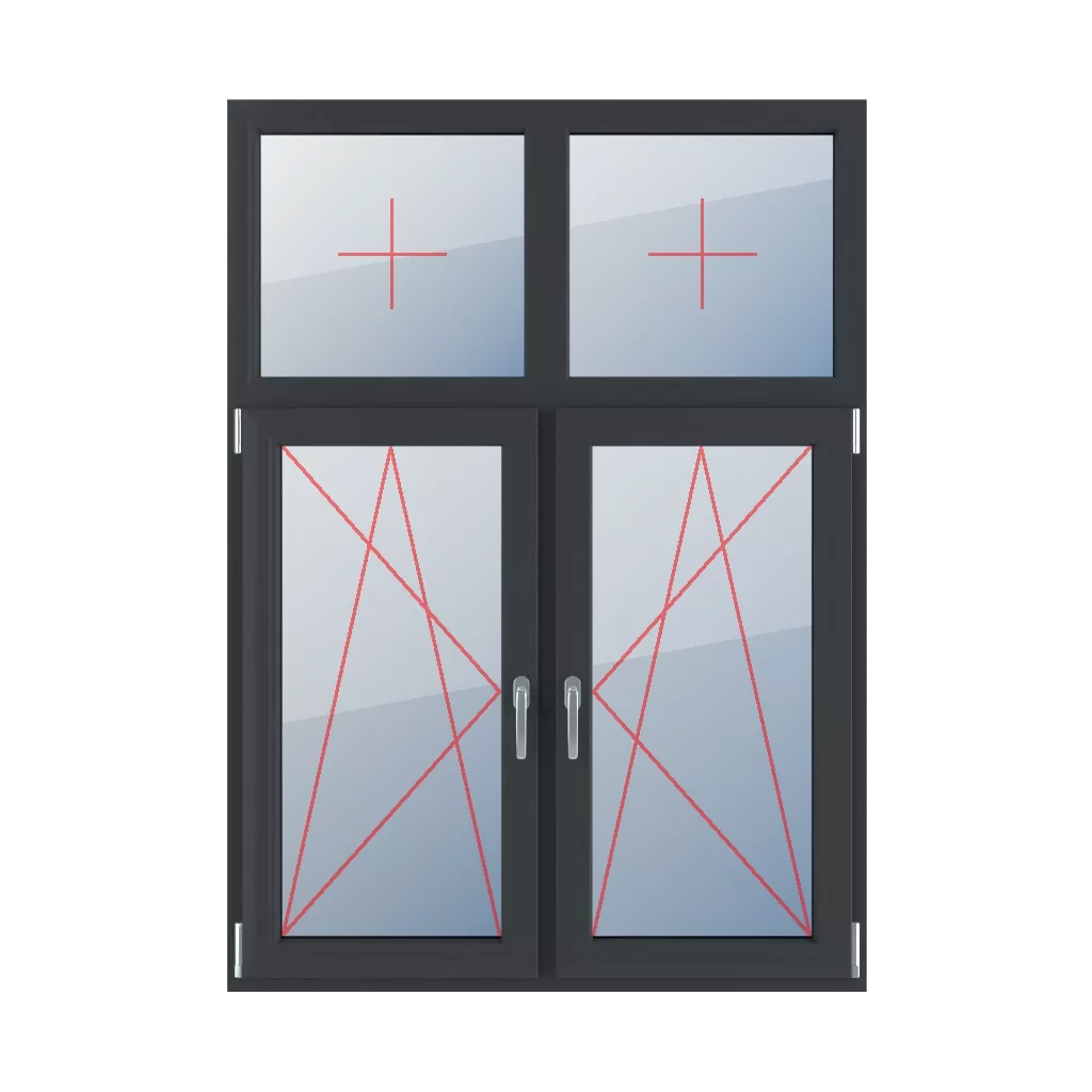 Vitrage fixe dans le cadre, basculer et tourner à gauche, basculer et tourner à droite fenetres type-de-fenetre quatre-vantaux division-verticale-asymetrique-30-70 vitrage-fixe-dans-le-cadre-basculer-et-tourner-a-gauche-basculer-et-tourner-a-droite 