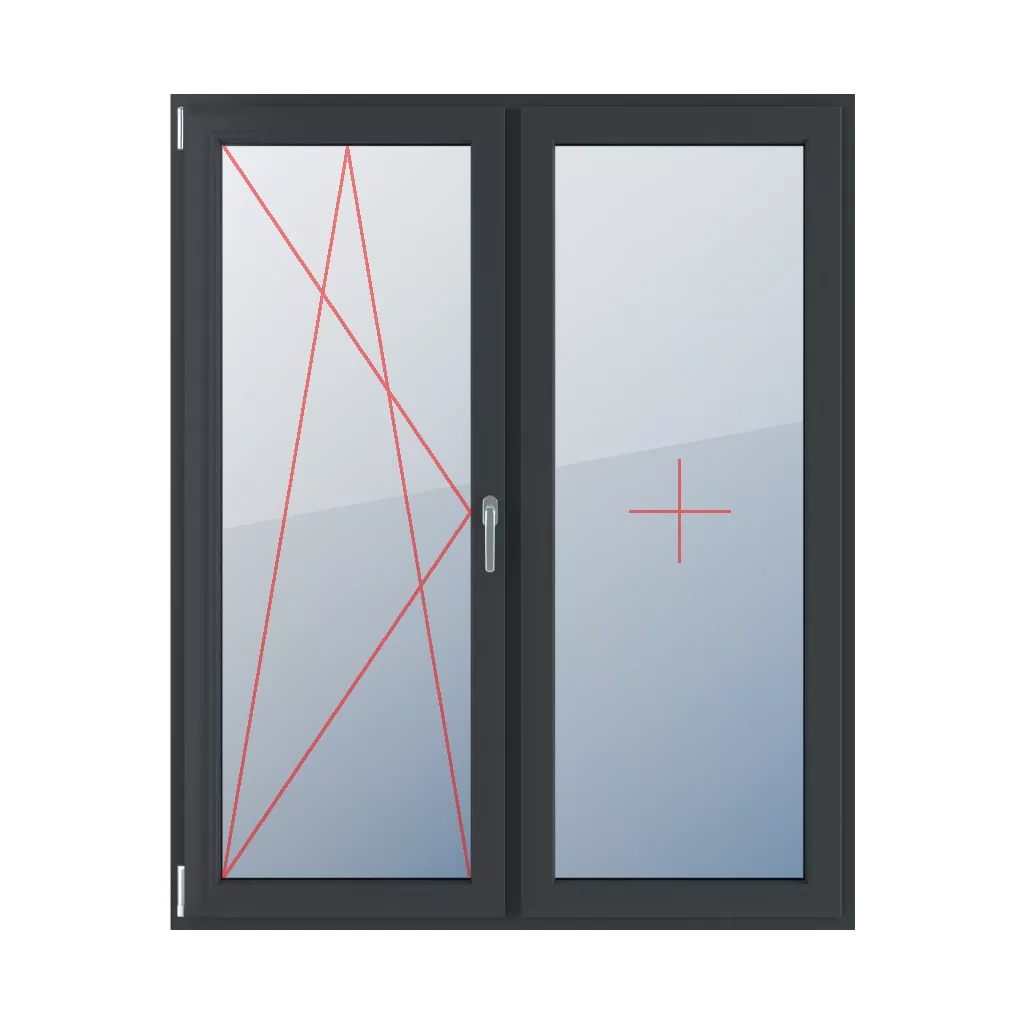 Oscillo-battant à gauche, vitrage fixe dans l’ouvrant fenetres type-de-fenetre balcon double-vantail-3  