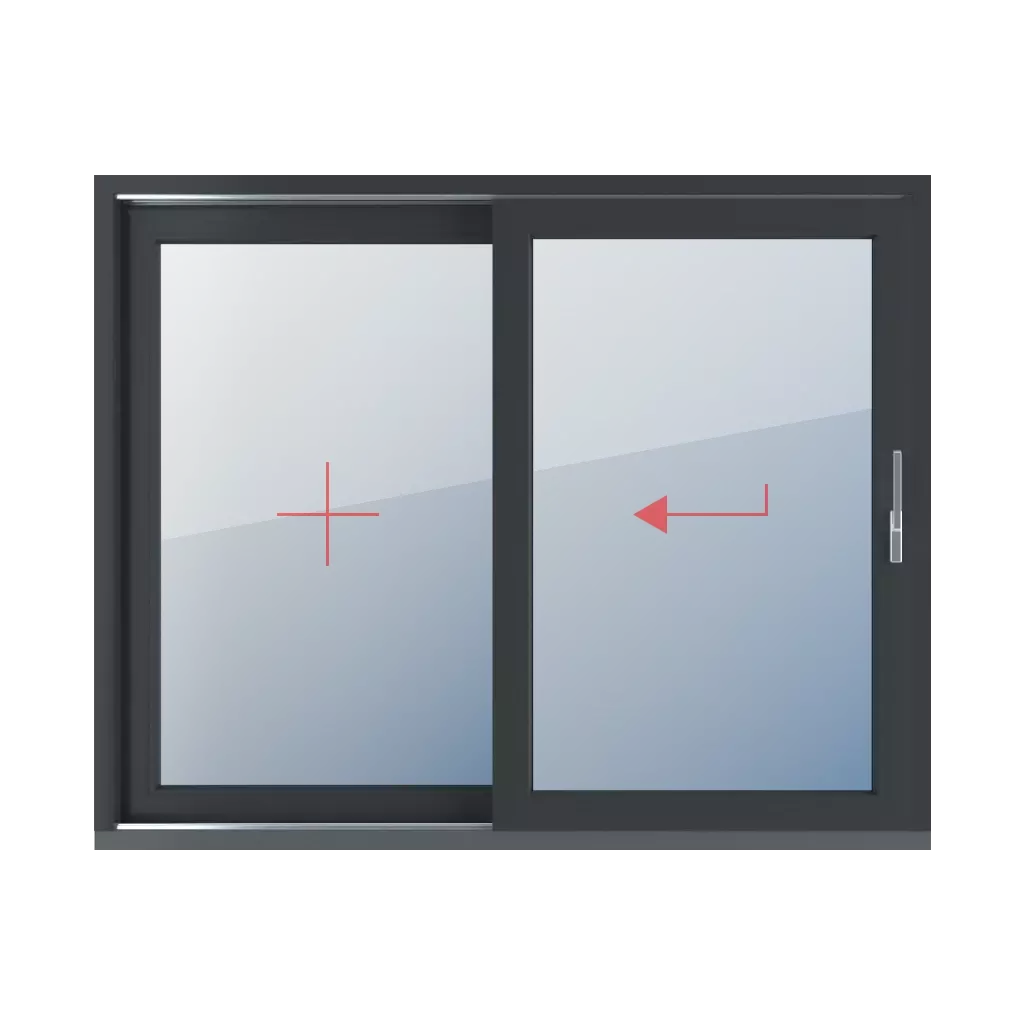 Vitrage fixe, coulissant à gauche fenetres type-de-fenetre portes-fenetres-levantes-coulissantes-hst double-vantail vitrage-fixe-coulissant-a-gauche 