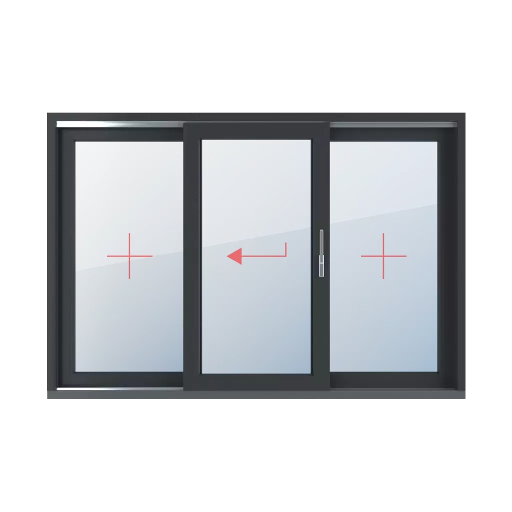 Vitrage fixe, coulissant à gauche, vitrage fixe fenetres type-de-fenetre portes-fenetres-levantes-coulissantes-hst triple-vantaux-2  