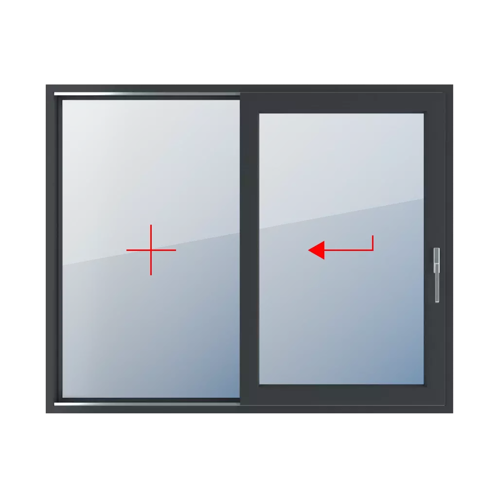 Vitrage fixe dans le cadre, coulissant à gauche fenetres type-de-fenetre portes-fenetres-coulissantes-smart-slide double-vantail-2 vitrage-fixe-dans-le-cadre-coulissant-a-gauche 