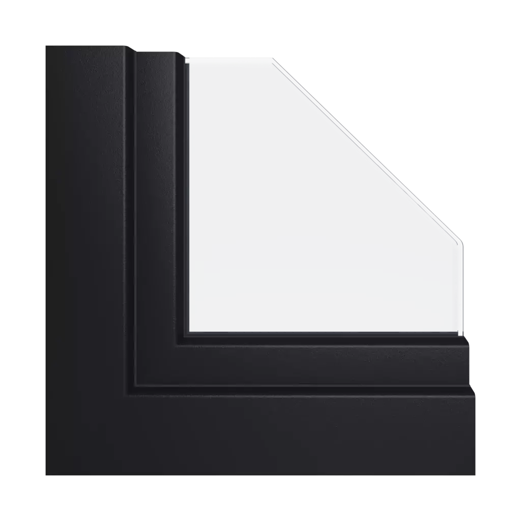 Jet black✨ fenetres type-de-fenetre triple-vantaux division-verticale-asymetrique-70-30-avec-un-poteau-mobile 