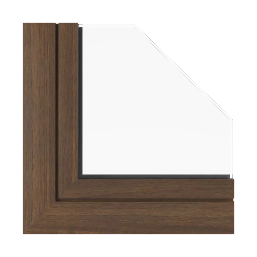 Noyer foncé fenetres profils-de-fenetre aluprof mb-45-office