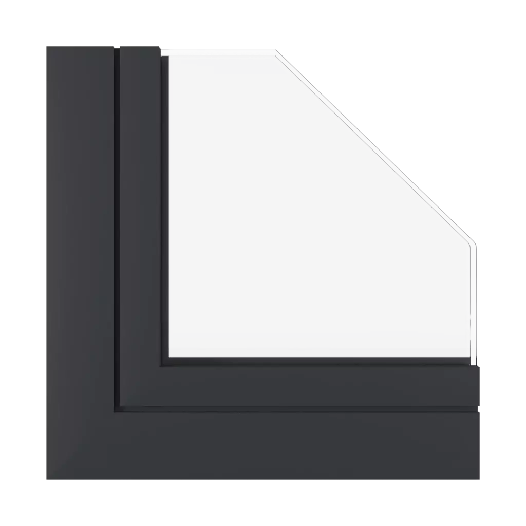 Gris-noir fenetres profils-de-fenetre aluprof mb-77hs