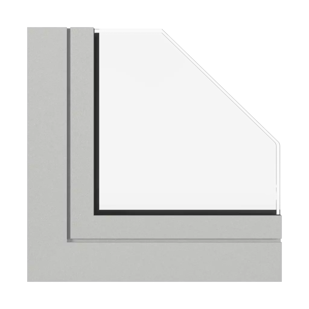 Structure fine gris clair fenetres profils-de-fenetre aluprof mb-118ei