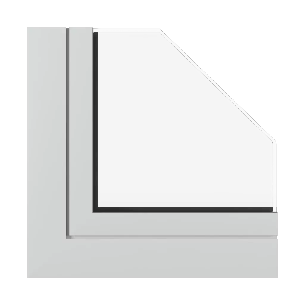 Gris clair mat fenetres profils-de-fenetre aluprof mb-77hs