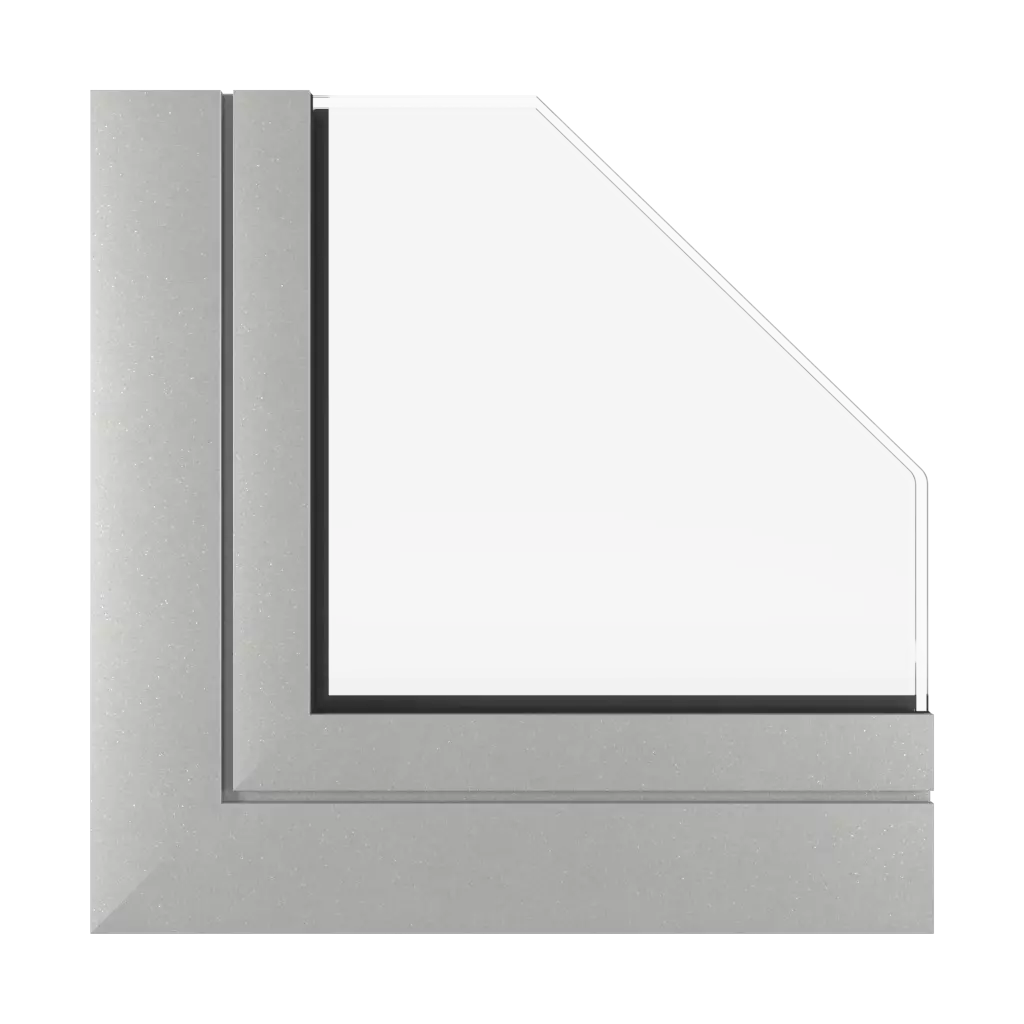 Aluminium argent mat fenetres profils-de-fenetre aluprof mb-ferroline