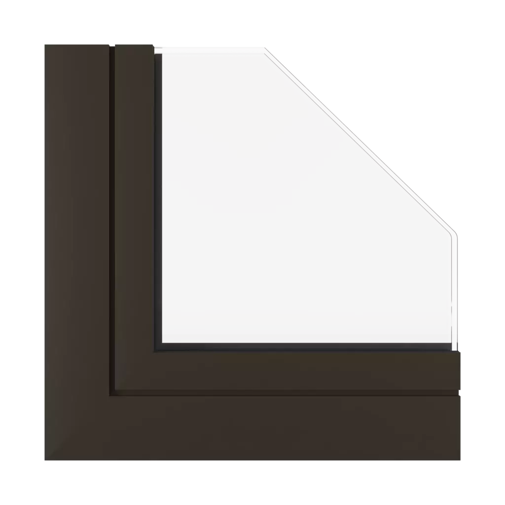 Brun foncé SK fenetres profils-de-fenetre aluprof mb-104-passive