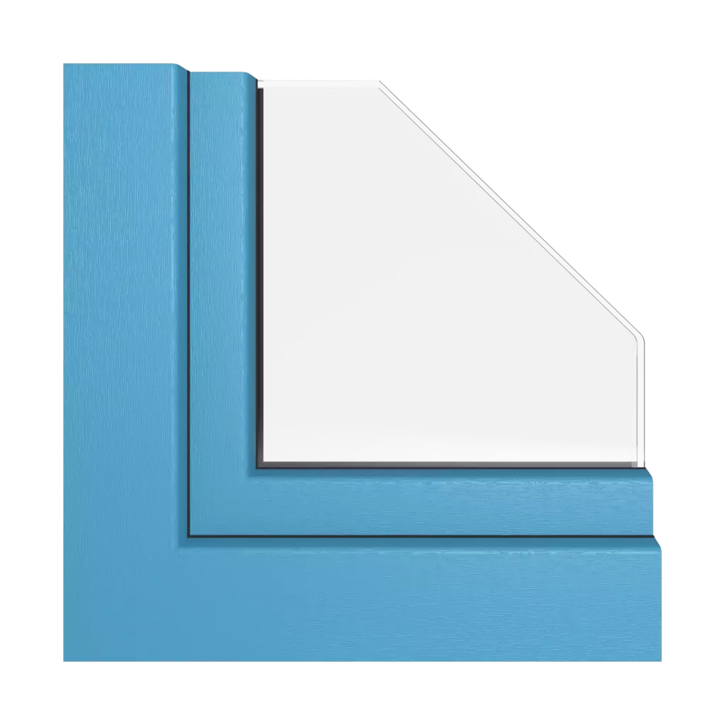 Bleu brillant fenetres profils-de-fenetre rehau hst-synego