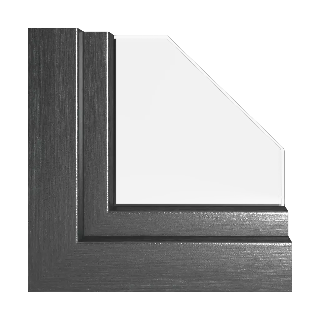 Anthracite métallisé brossé fenetres profils-de-fenetre rehau hst-synego