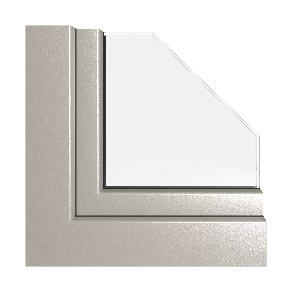 Alux aluminium argenté fenetres profils-de-fenetre rehau synego