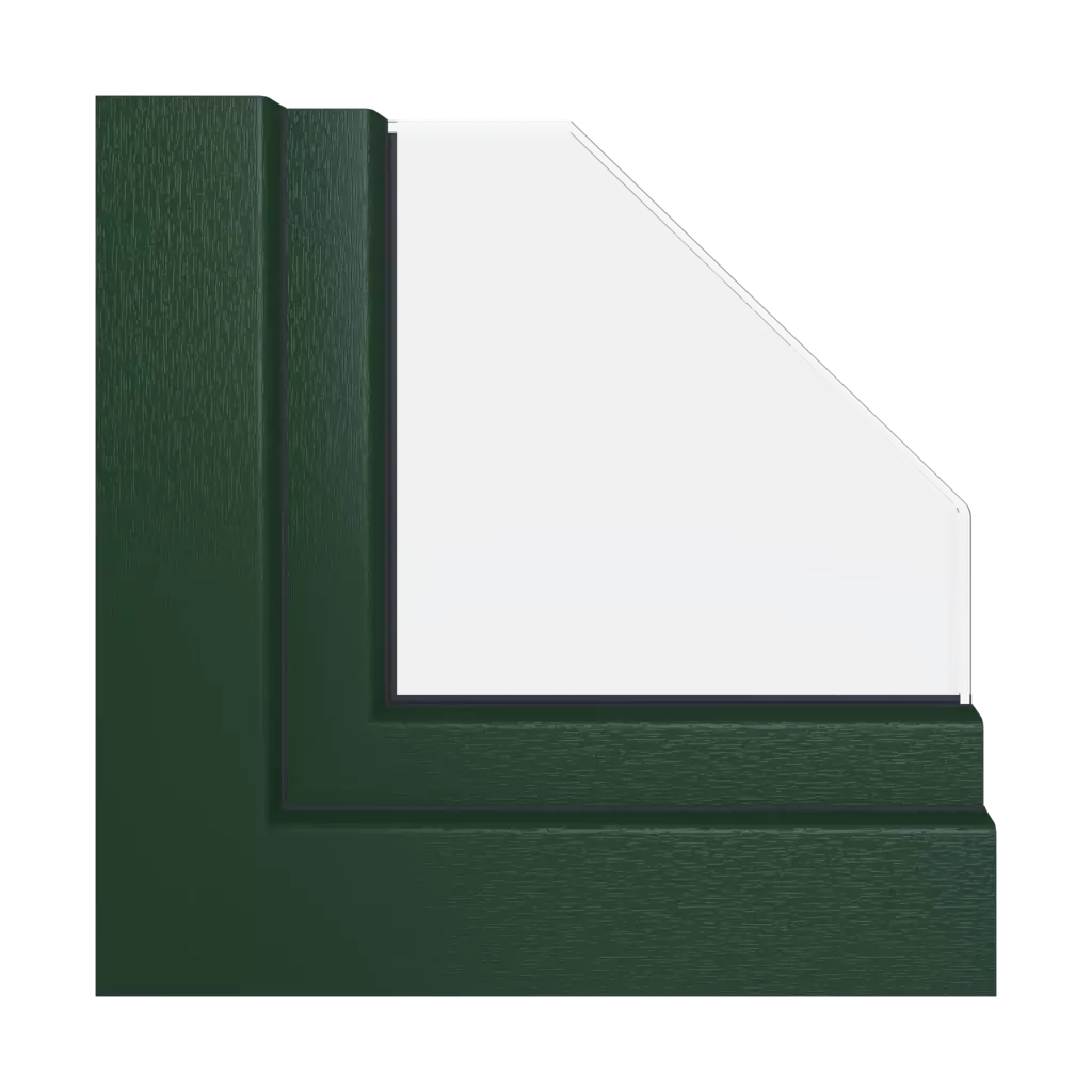 Vert foncé fenetres profils-de-fenetre aluplast ideal-4000-85mm