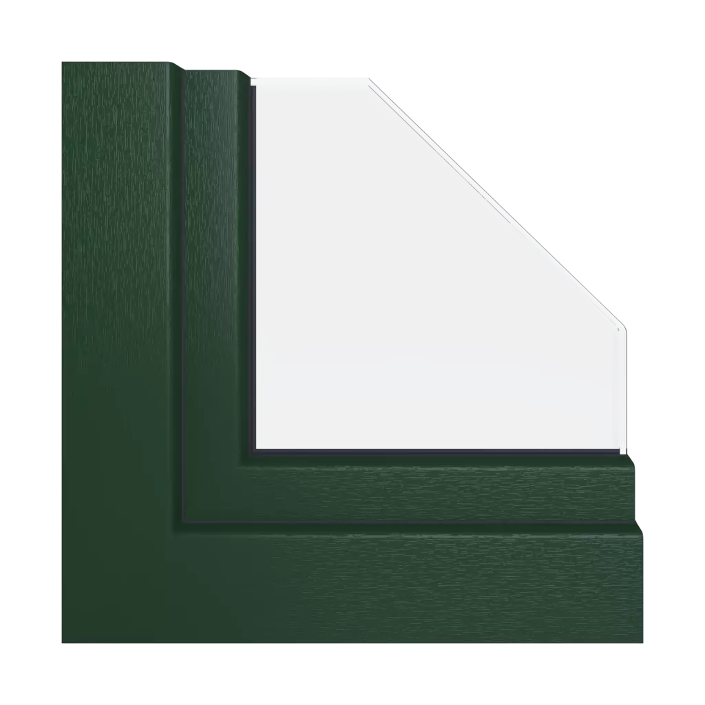 Vert foncé fenetres profils-de-fenetre aluplast tvh-85mm