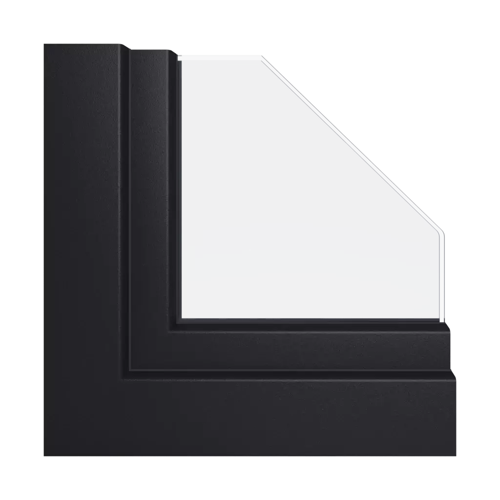 Gris noir lisse fenetres profils-de-fenetre schuco livingslide