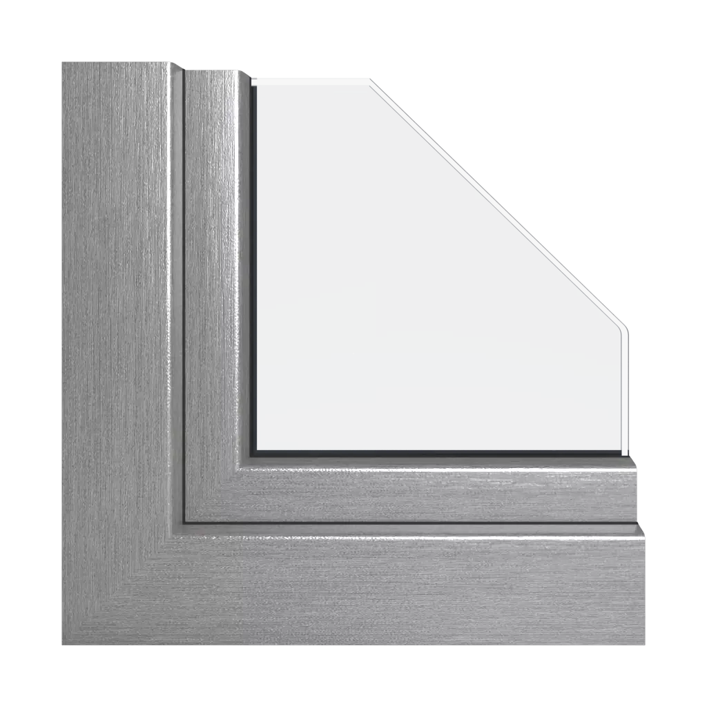 Aluminium brossé fenetres profils-de-fenetre schuco corona-ct-70