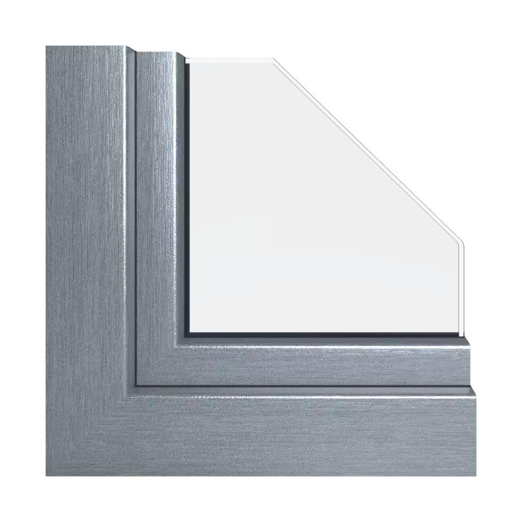 Argent métallisé fenetres profils-de-fenetre schuco corona-si-82