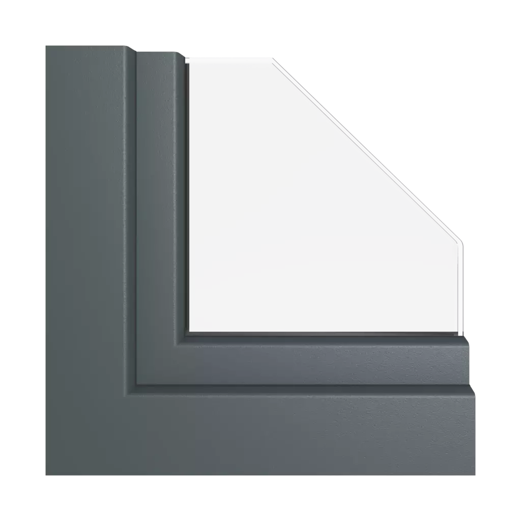 Gris anthracite lisse fenetres profils-de-fenetre kommerling premidoor-76-hst