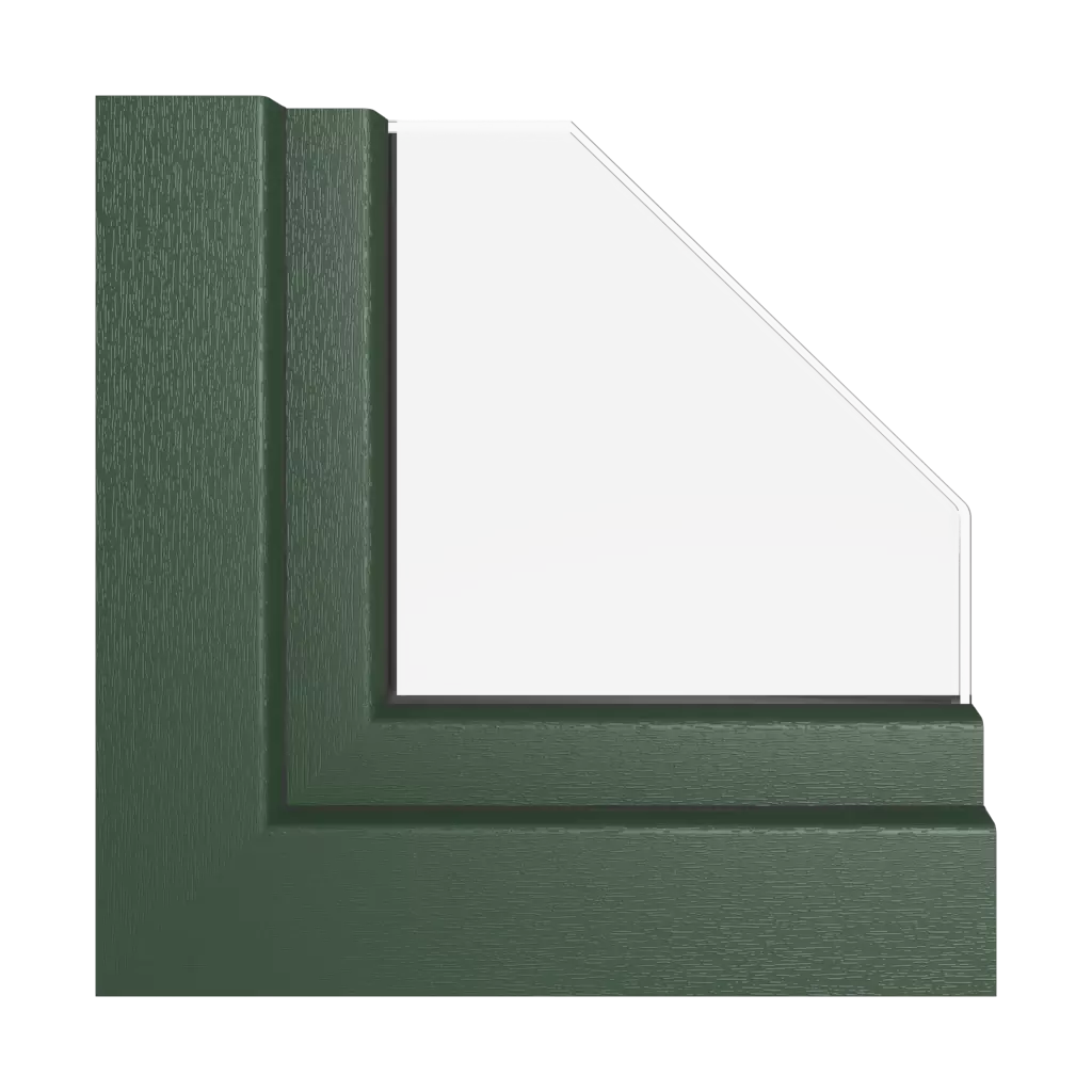 Vert foncé fenetres profils-de-fenetre kommerling systeme-88-md