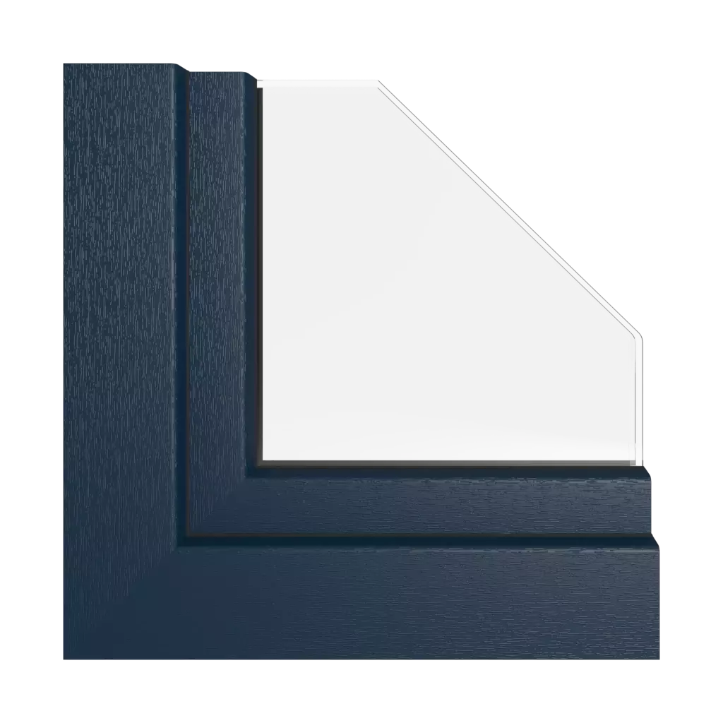 Bleu acier fenetres profils-de-fenetre kommerling systeme-88-md