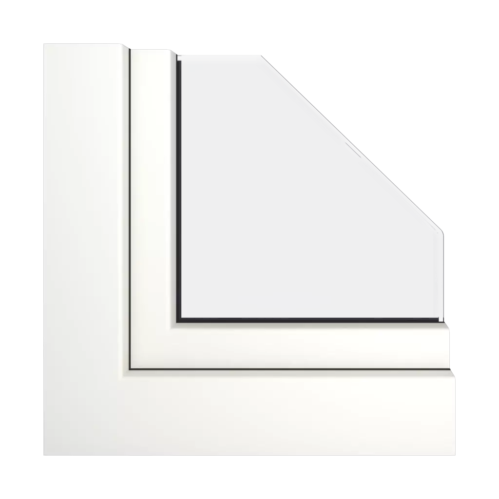 Blanc pur mat RAL 9010 fenetres profils-de-fenetre gealan linear
