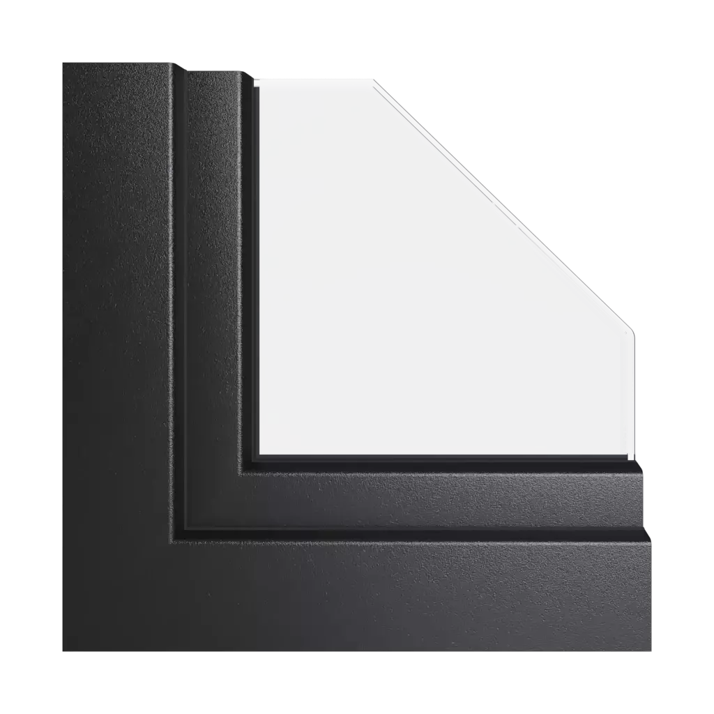 Noir mat fenetres profils-de-fenetre gealan s9000