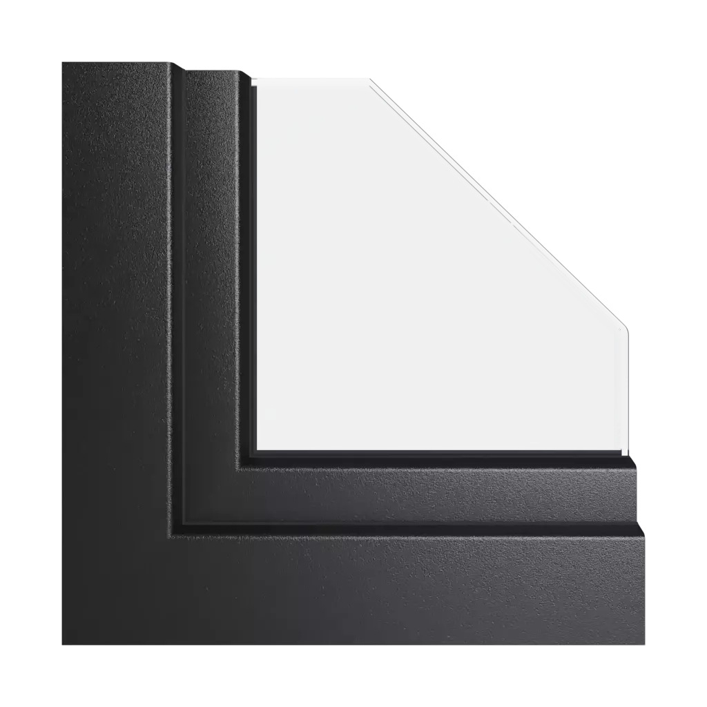 Noir mat fenetres profils-de-fenetre gealan linear