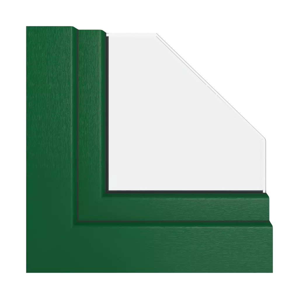 Vert mousse RAL 6005 fenetres profils-de-fenetre gealan hst-s-9000