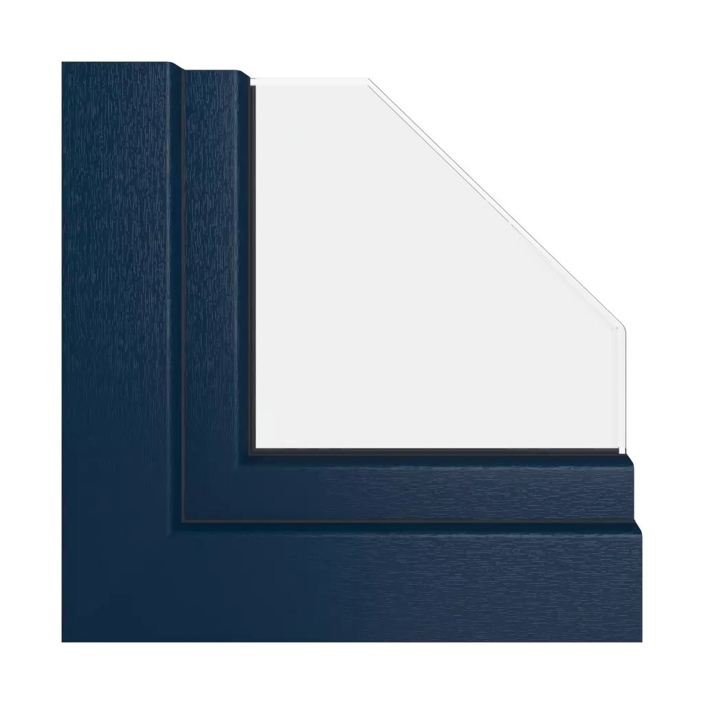 Bleu foncé RAL 5011 fenetres profils-de-fenetre gealan s9000