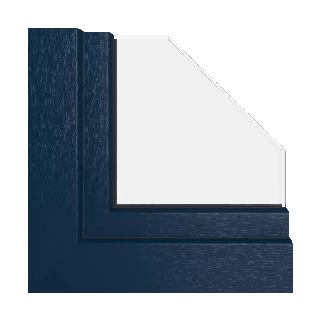 Bleu foncé RAL 5011 fenetres profils-de-fenetre gealan linear