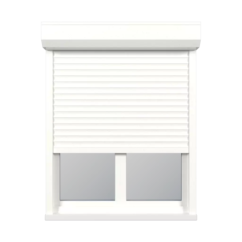 Blanc perle mat fenetres accessoires-de-fenetre stores-de-fenetre aluprof